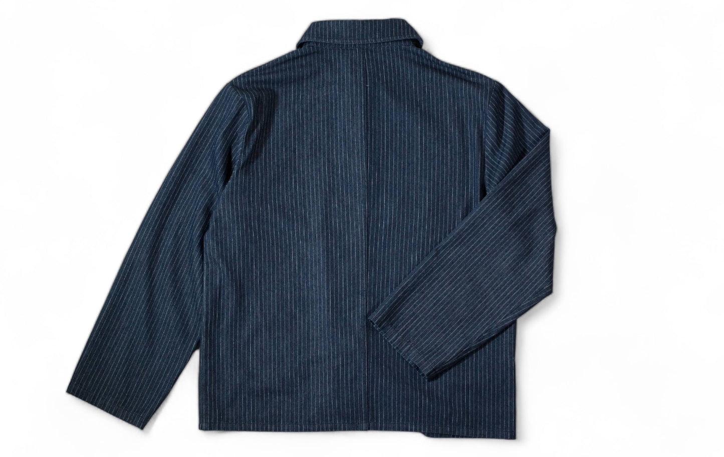 pinstripe denim chorecoat