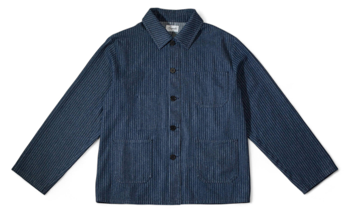 pinstripe denim chorecoat