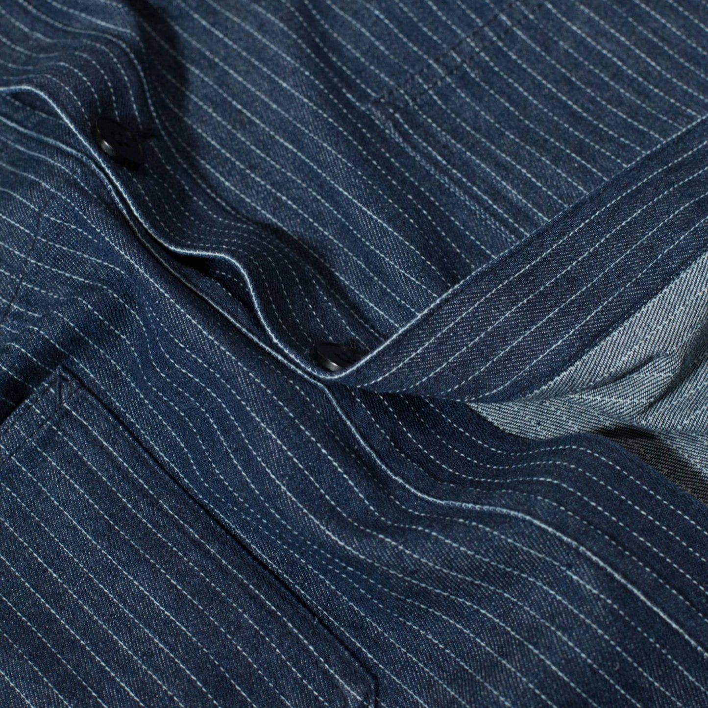 pinstripe denim chorecoat